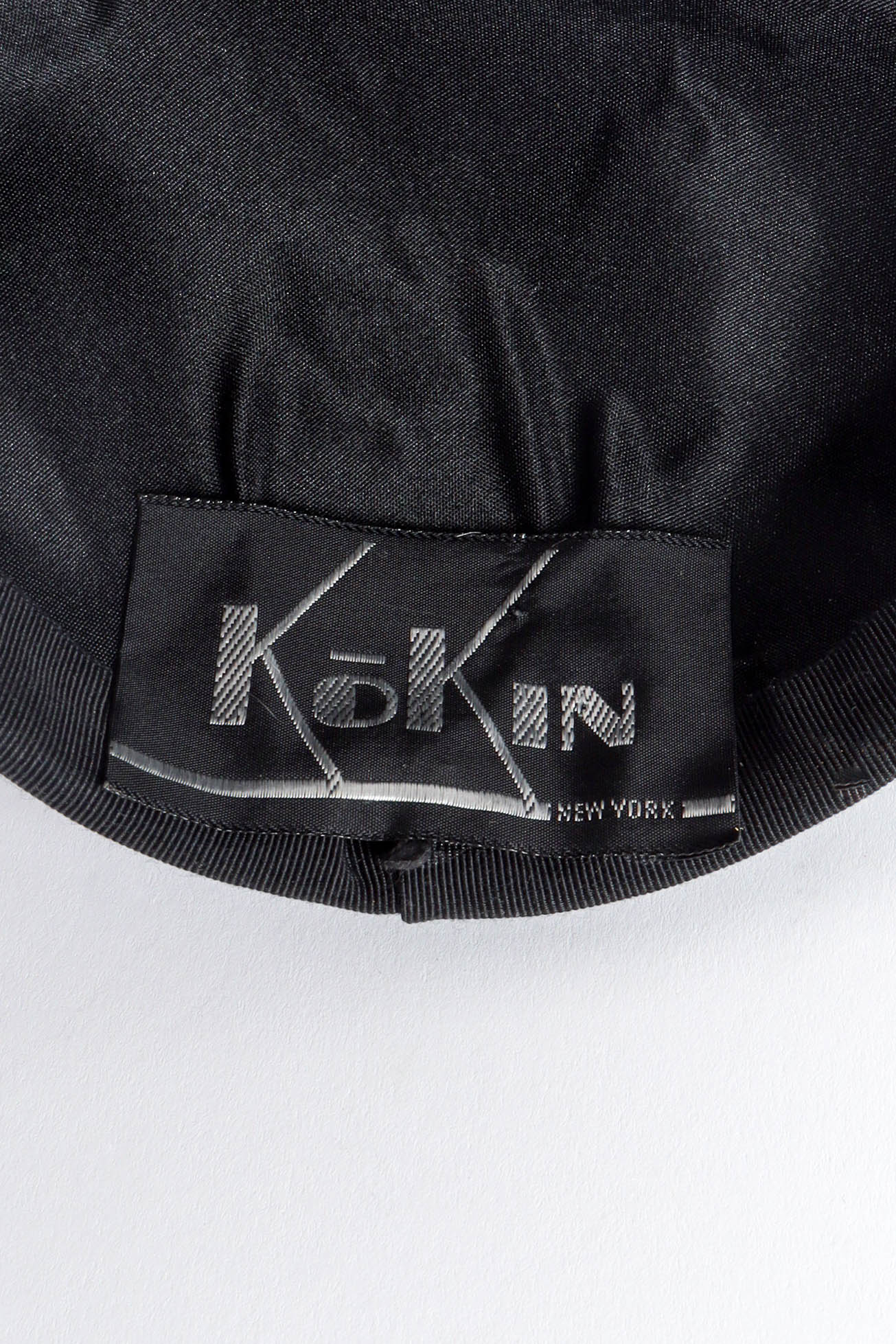 Vintage Kokin Veil Bow Fascinator Hat tag label @ Recess LA