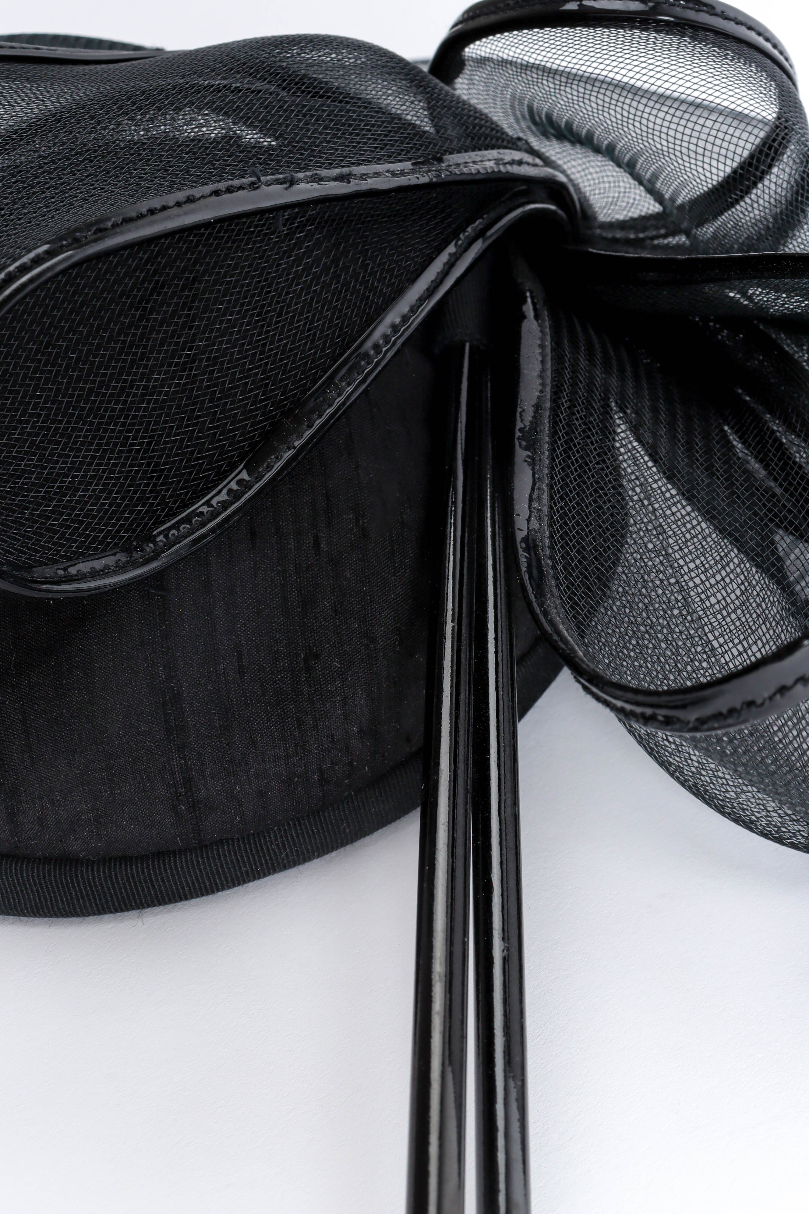 Vintage Kokin Veil Bow Fascinator Hat sticks detail @ Recess LA
