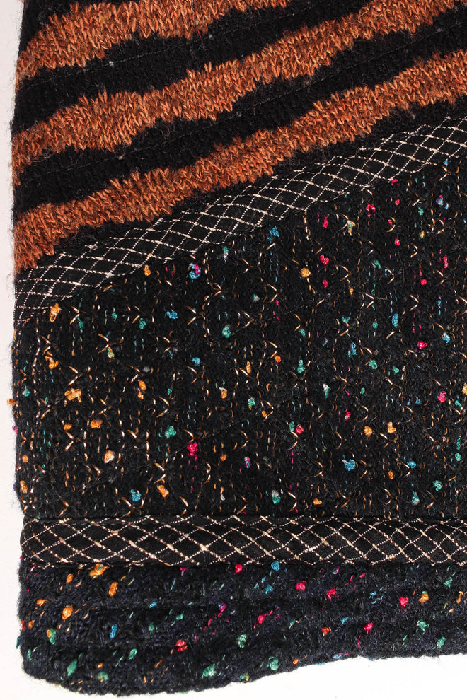 Vintage Koos Van Den Akker Stripe Patchwork Print Duster speckles/hem @ Recess LA