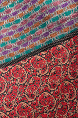 Vintage Koos Van Den Akker Stripe Patchwork Print Duster paisley/shapes @ Recess LA