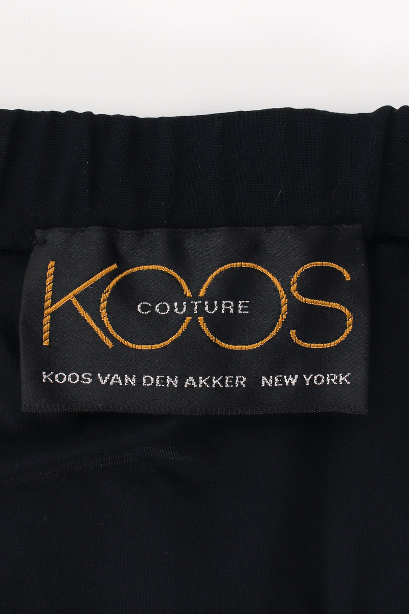 Vintage Koos Van Den Akker Layered Mesh Lace Pleated Skirt label at Recess Los Angeles