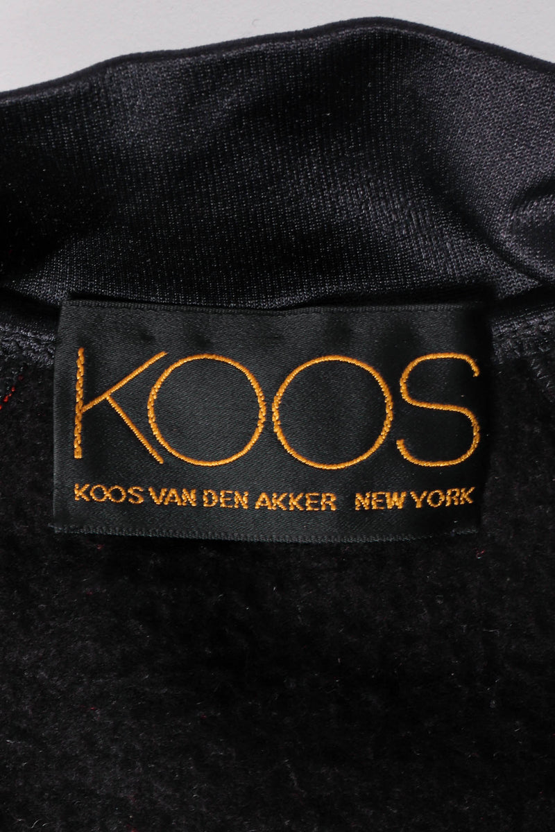 Vintage Koos Van Den Akker Patchwork Collage Bomber Jacket label at Recess Los Angeles
