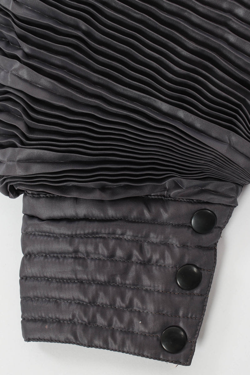 Vintage Krizia Plissé Pleat Crop Jacket sleeves/buttons @ Recess Los Angeles