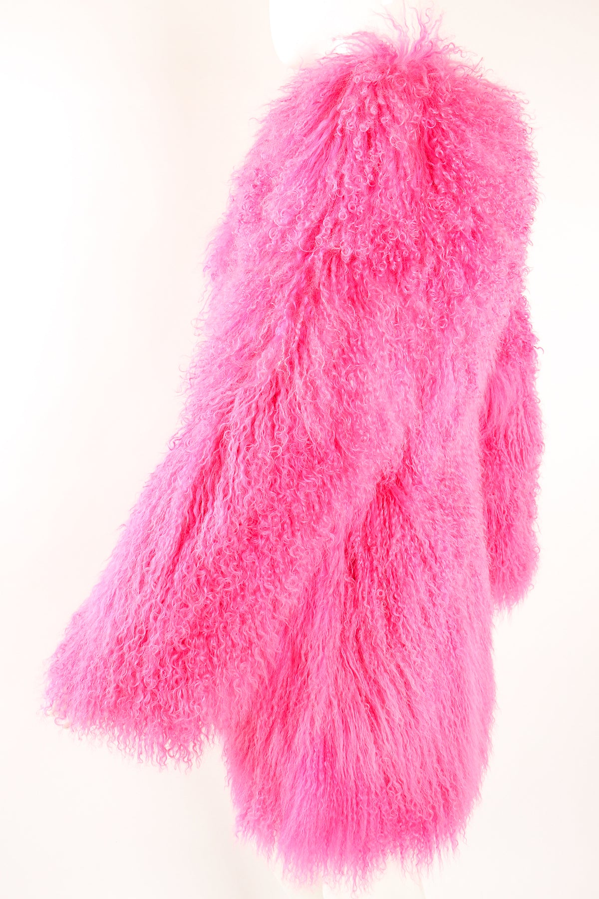 Vintage Krizia Hot PInk Slim Mongolian Fur Coat – Recess Vintage Krizia Hot PInk Slim Mongolian Fur Coat – Recess