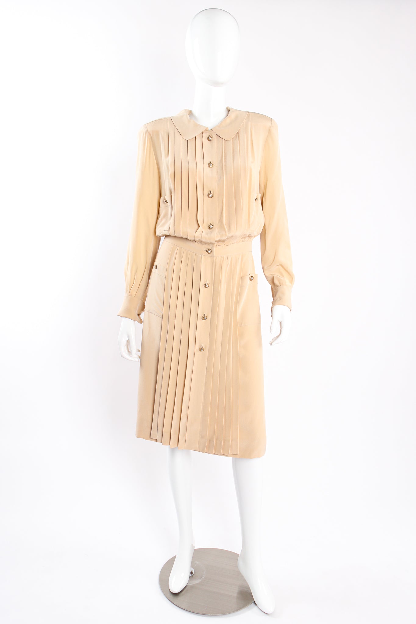 Vintage Chanel Boutique for I.Magnin Pleat Panel Dress – Recess