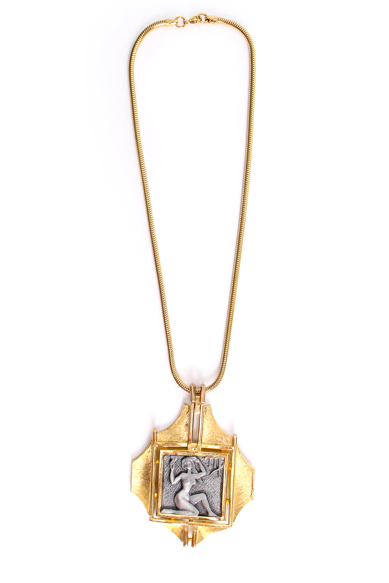 Vintage Luca L Razza Virgo Modernist Pendant Necklace at Recess Los Angeles