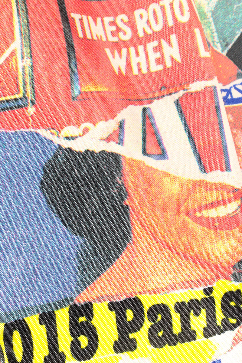 Vintage Christian Lacroix 2000s Lacerated Poster Art Blazer print @ Recess Los Angeles