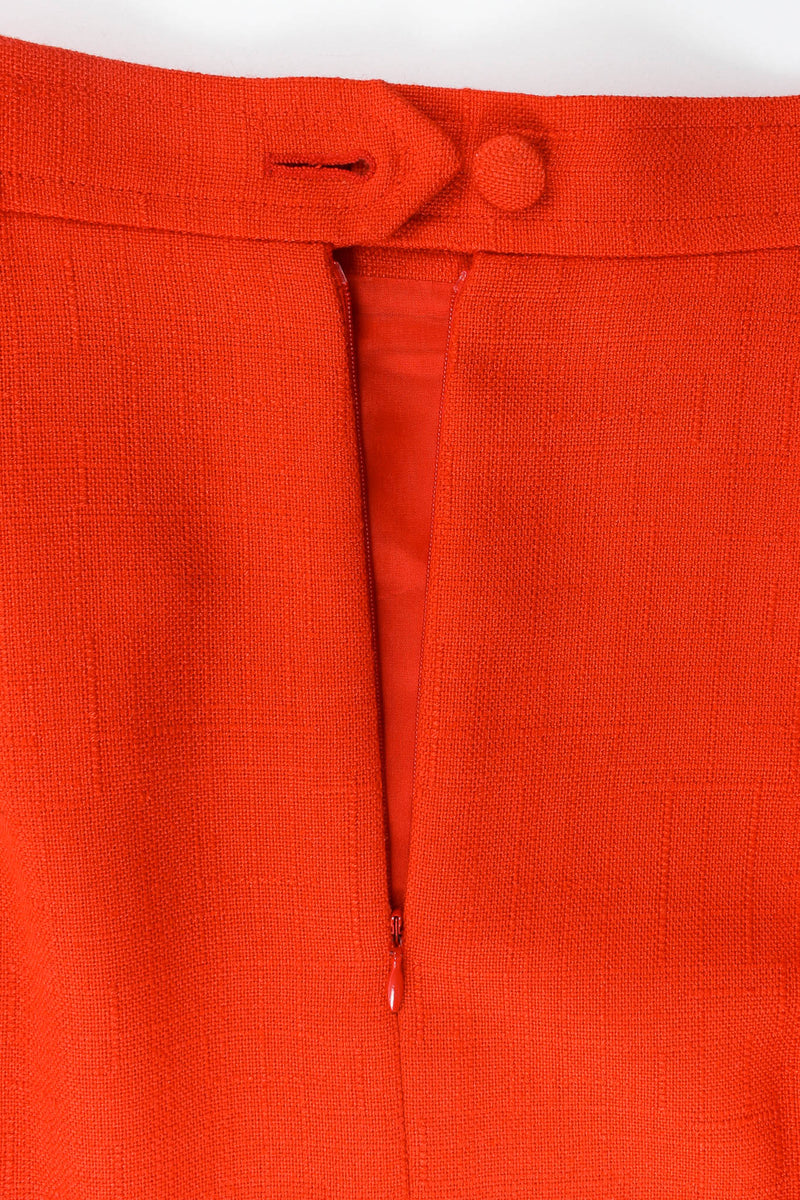 Vintage Christian Lacroix Geo Woven Blazer & Skirt Suit Set back skirt closure @ Recess Los Angeles