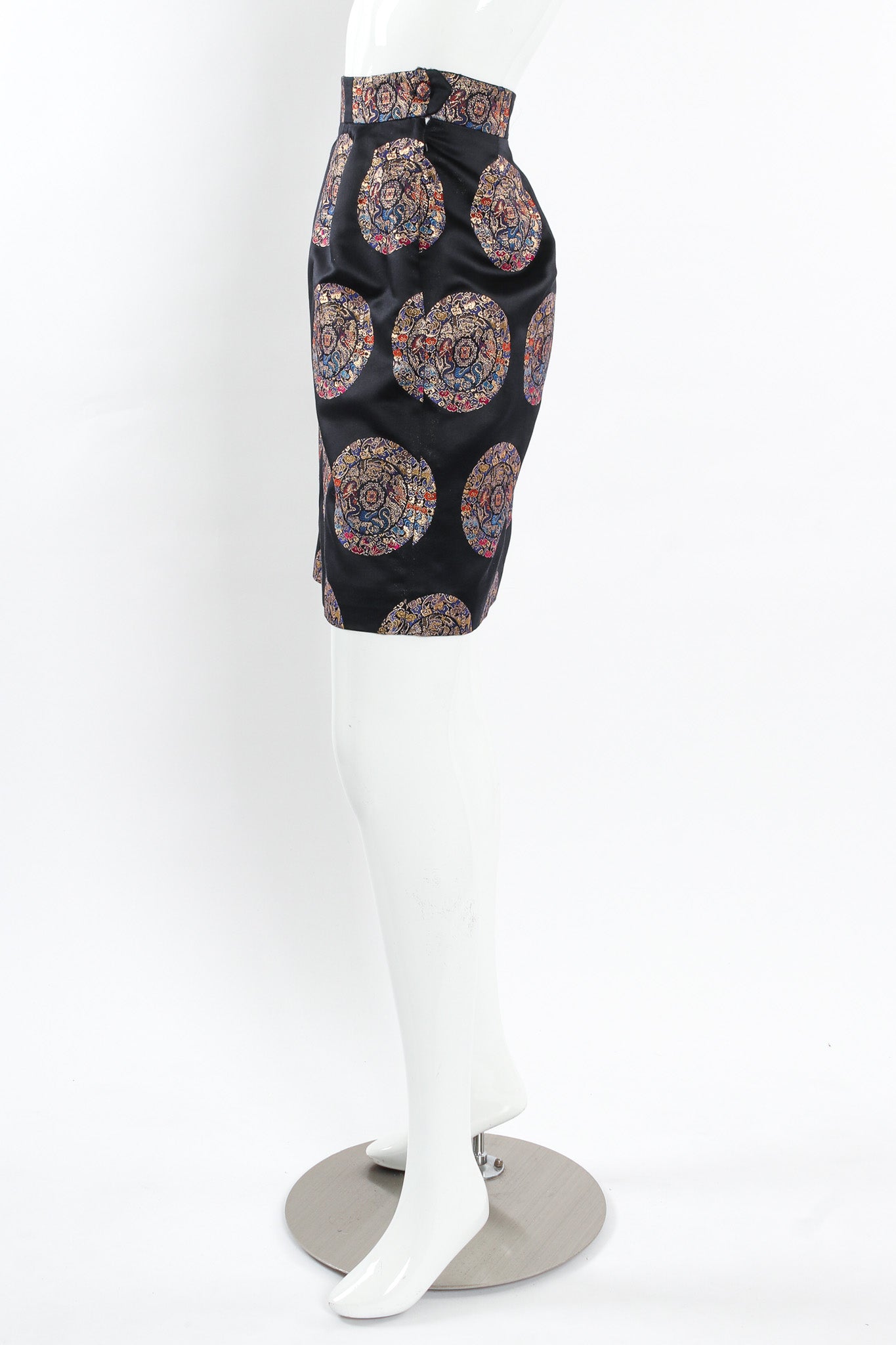Vintage Christian Lacroix Auspicious Cloud Jacket & Skirt Set mannequin side skirt @ Recess LA