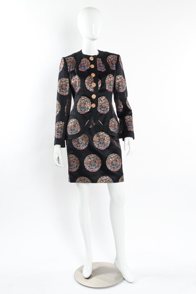 Vintage Christian Lacroix Auspicious Cloud Jacket & Skirt Set mannequin front @ Recess LA