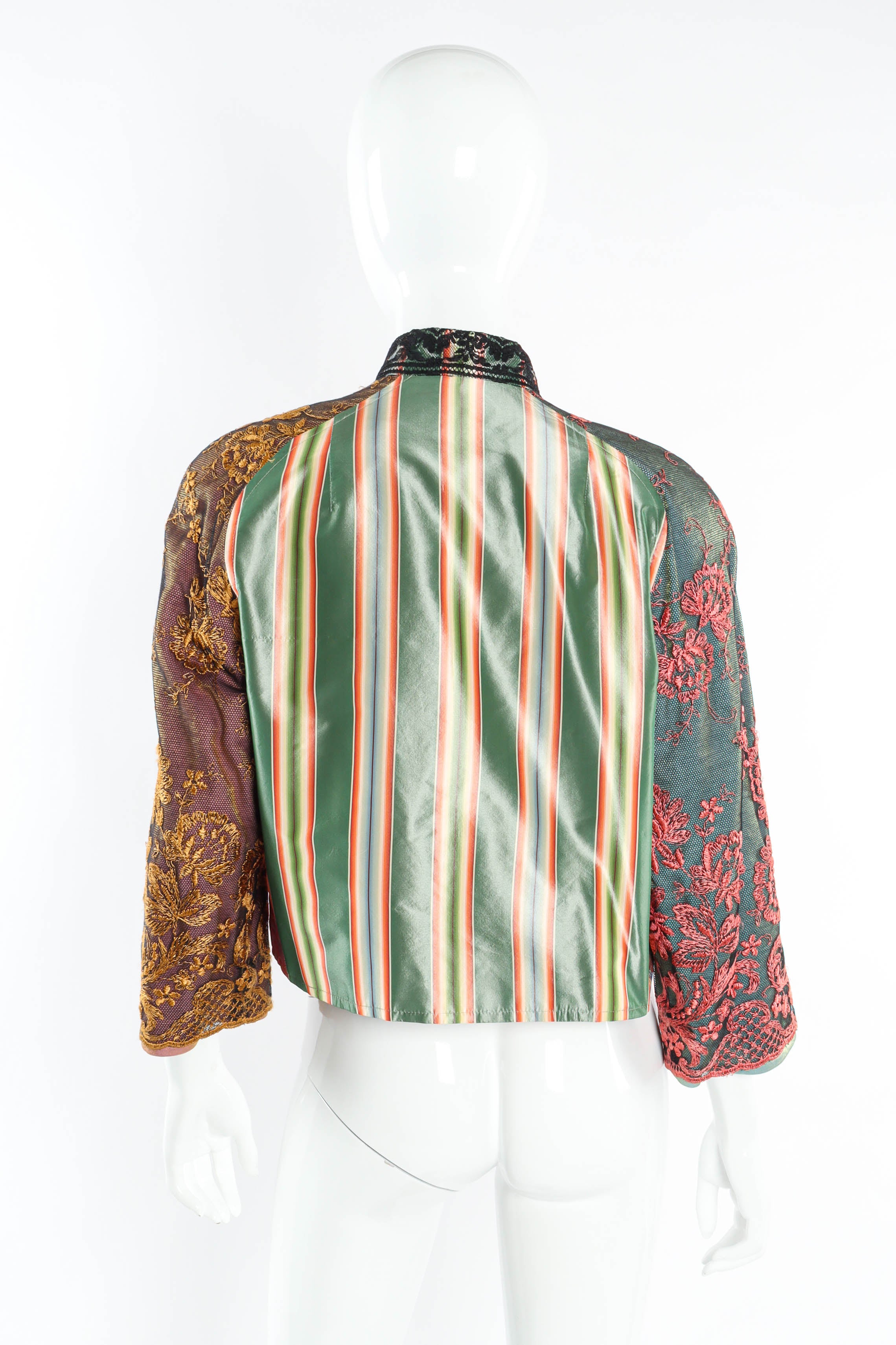 Vintage Christian Lacroix Lace Brocade Jacket mannequin back @ Recess Los Angeles