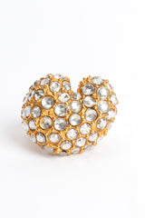 Vintage Christian Lacroix Cluster Rhinestone Ring front @ Recess LA