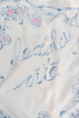 Vintage Escada Le Dolce Vita Ribbon Shirt print detail at Recess Los Angeles