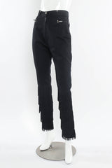 Vintage La Milliardaire Studded Fringe Panel Pant mannequin angle @ Recess LA