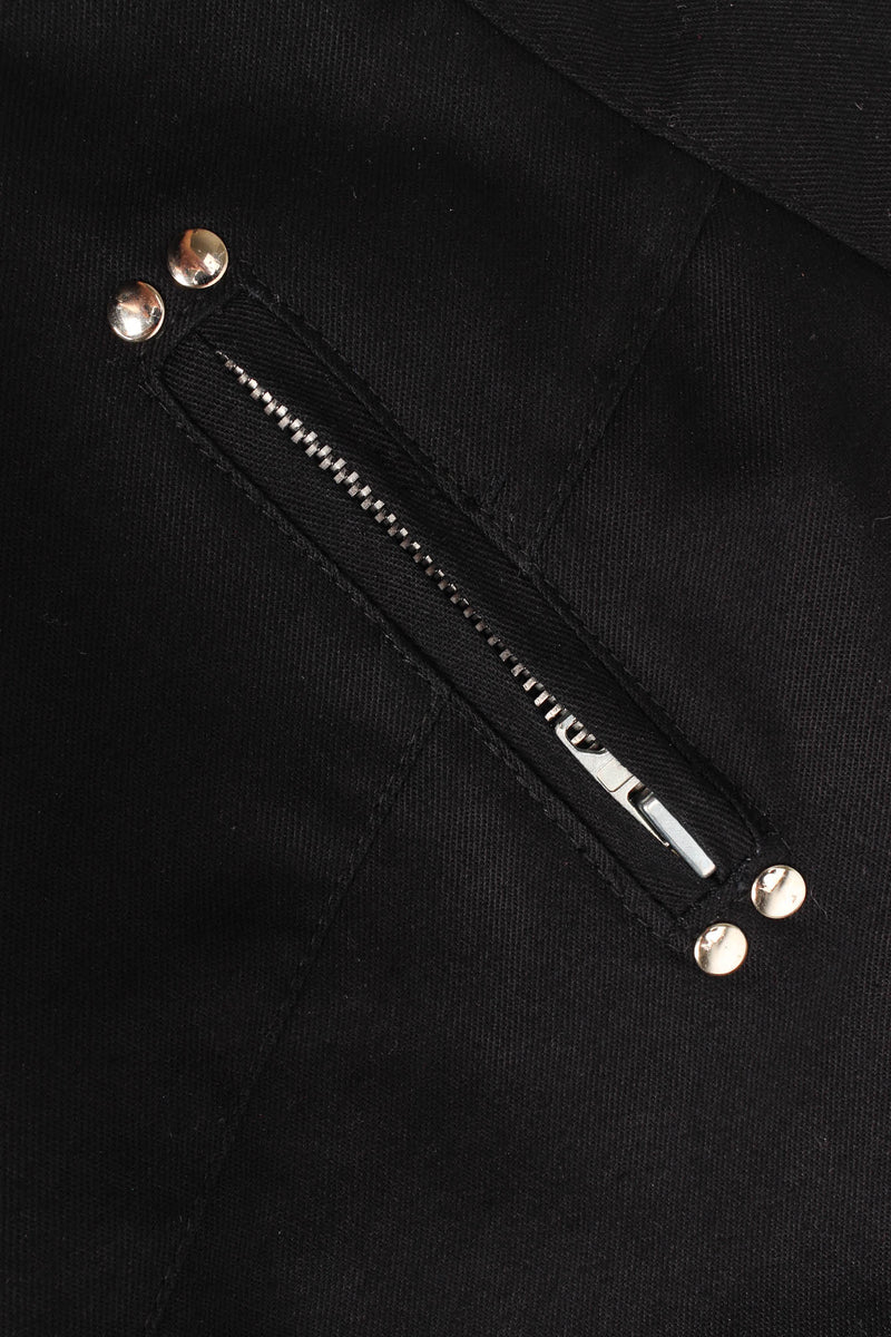 Vintage La Milliardaire Studded Fringe Panel Pant back zipper @ Recess LA