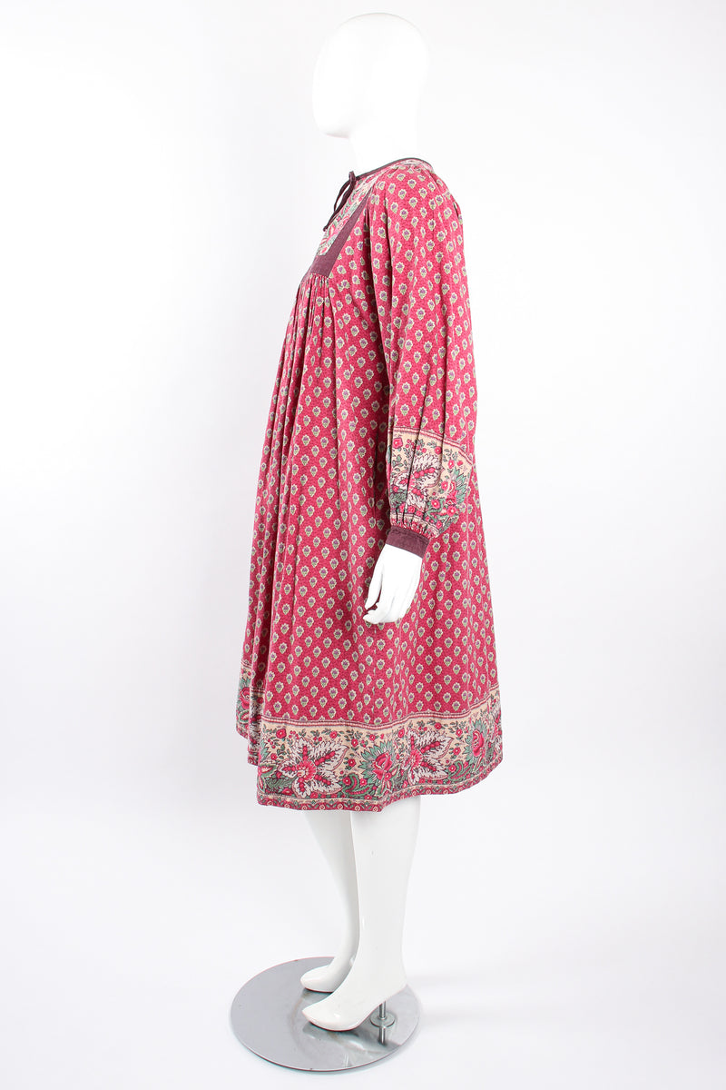 Vintage La Provence de Pierre Deux Cotton Bastide Peasant Dress on Mannequin side @ Recess LA