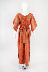Recess Los Angeles Designer Consignment Vintage La Jean's San Francisco Dandelion Print Kimono Wrap Bodice Dress