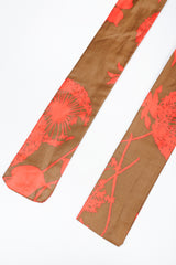 Recess Los Angeles Designer Consignment Vintage La Jean's San Francisco Dandelion Print Kimono Wrap Bodice Dress