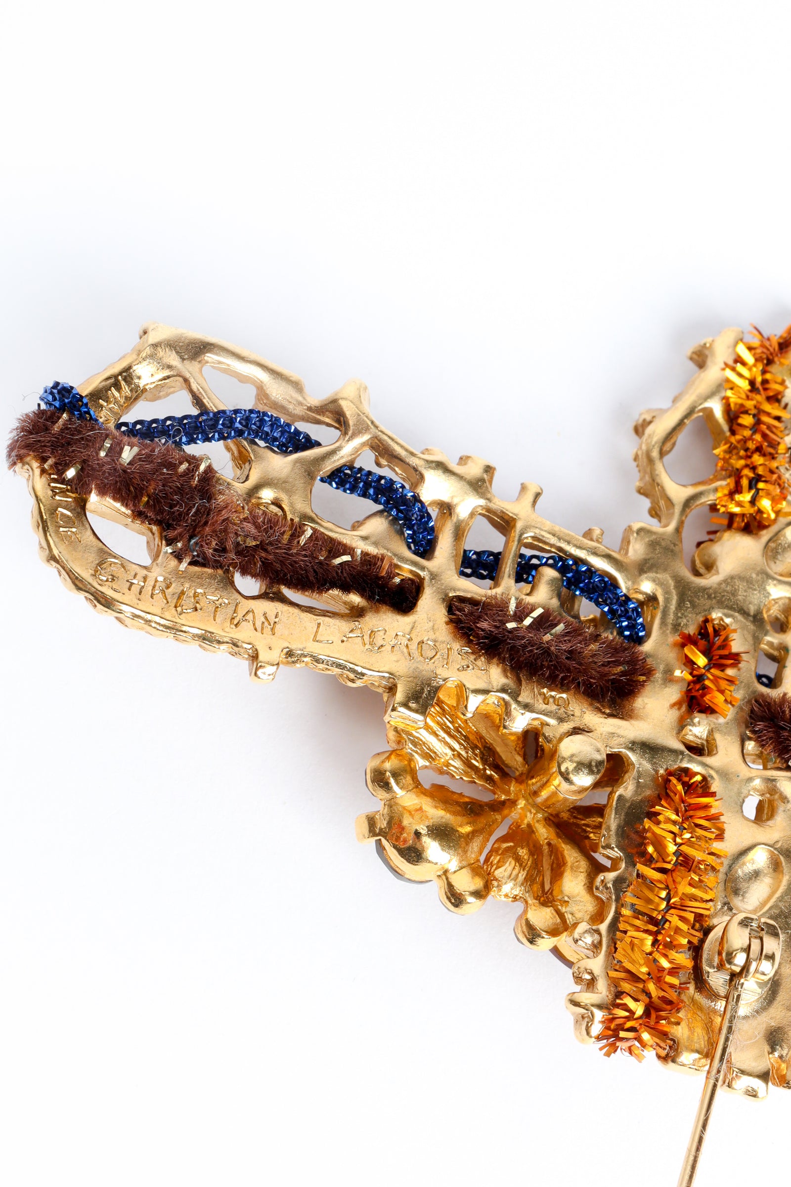 Vintage Christian Lacroix Abstract Cross Pendant Brooch – Recess