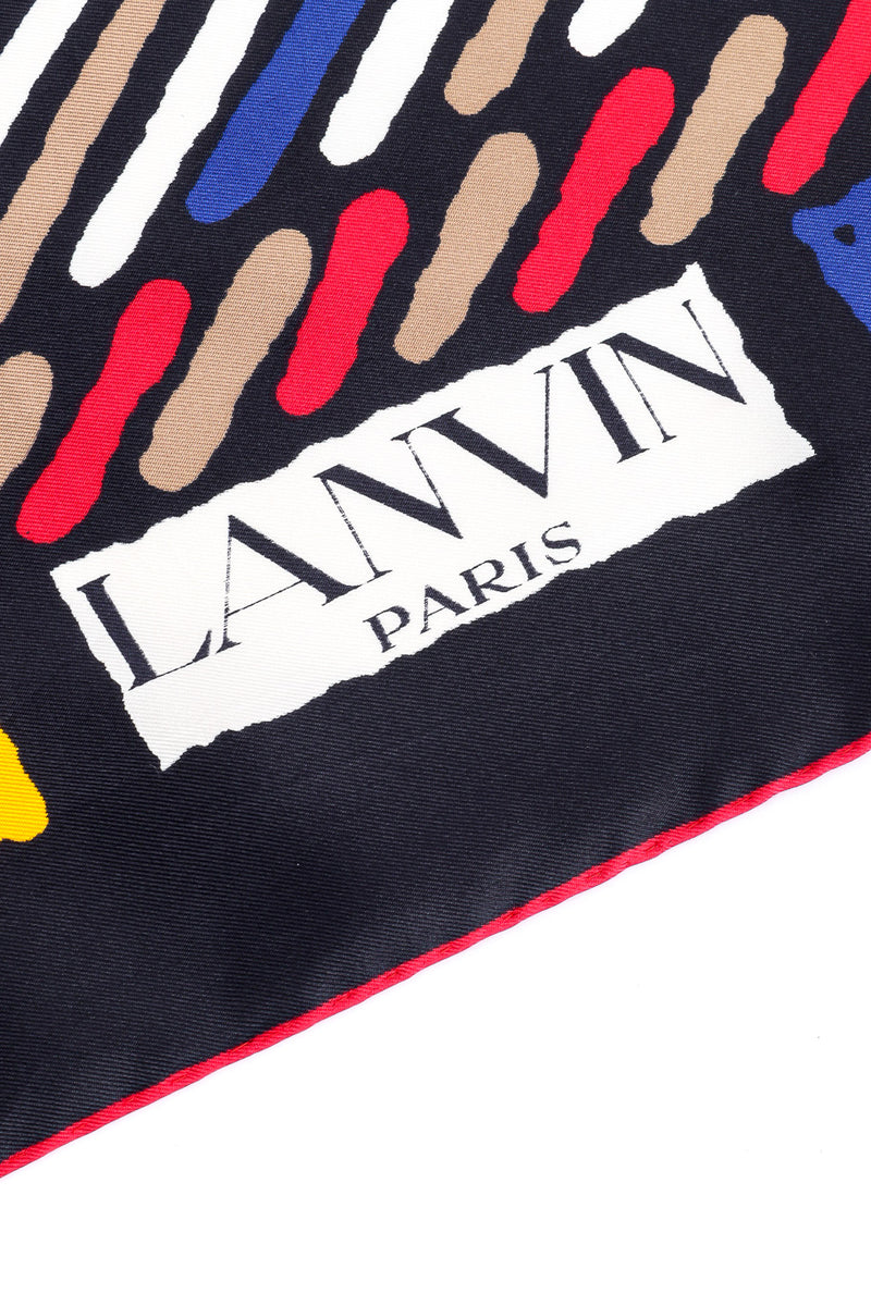 Striped scarf by Lanvin Designer label photo. @recessla