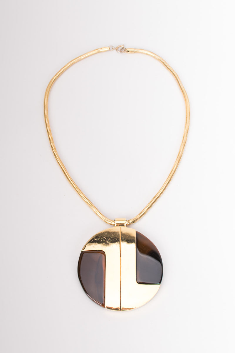 Lanvin Collectable 1968 Runway Modernist Disc Pendant