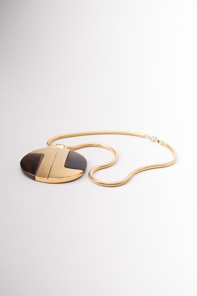 Lanvin Collectable 1968 Runway Modernist Disc Pendant