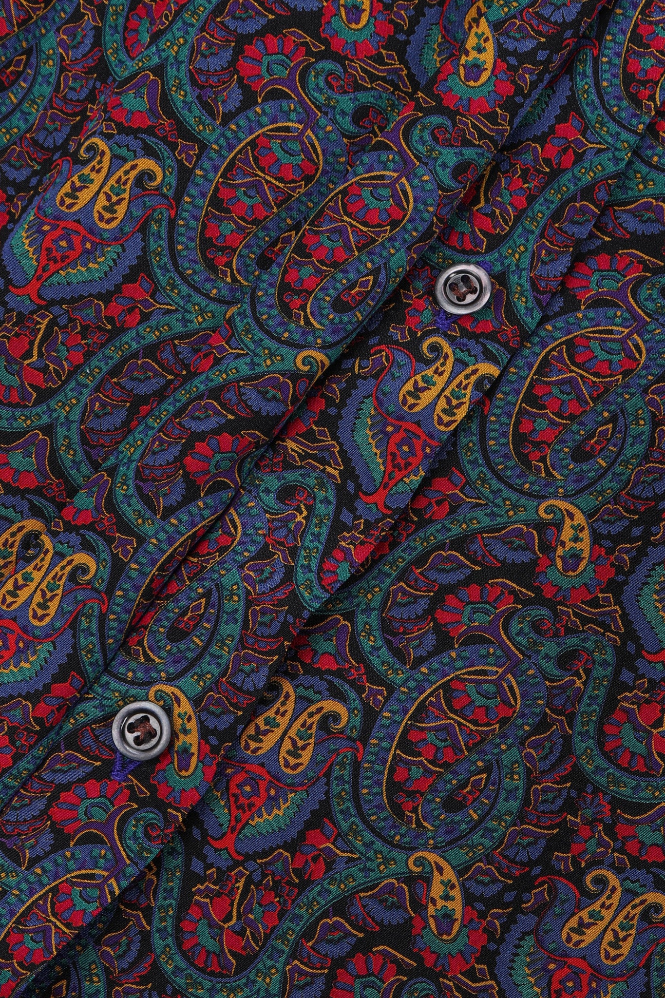 Recess Los Angeles Vintage Lanvin Silk Paisley Print Library Blouse & Skirt Set