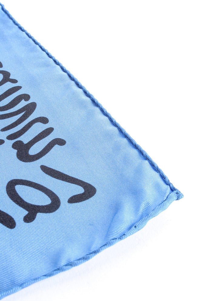 Vintage Lanvin Tous Les Parfums Silk Scarf rolled hem at Recess Los Angeles