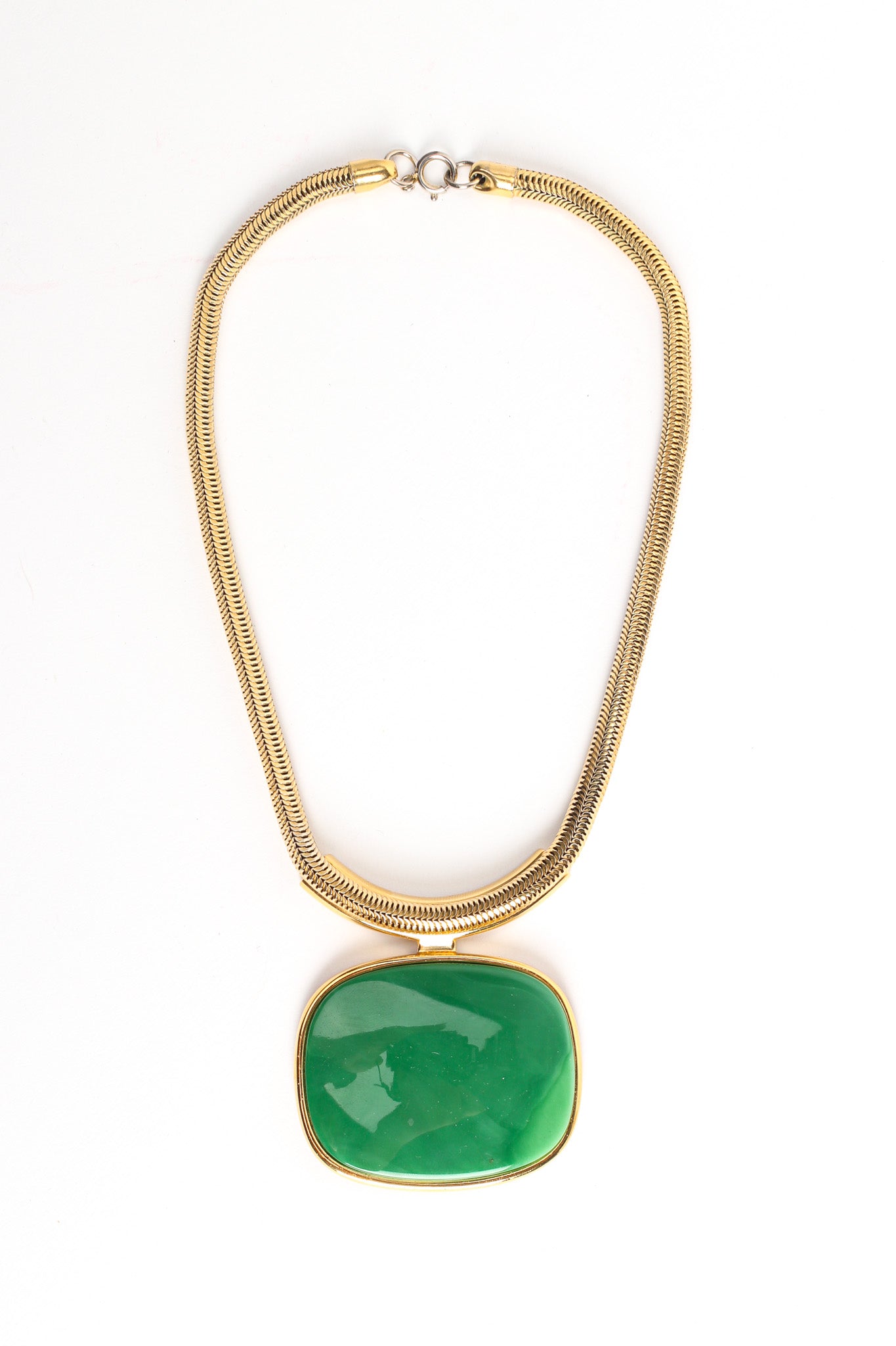 Vintage Lanvin 3 Pendant Necklace Boxed Set necklace front clasped @ Recess LA