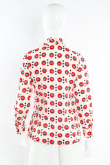 Vintage Lanvin Geo Circles Dot Blouse mannequin back @ Recess Los Angeles