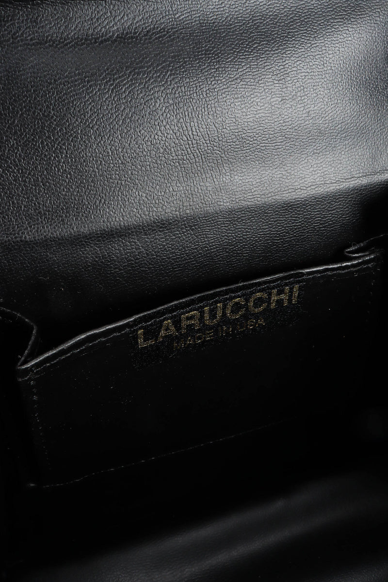 Vintage Larucchi Reptile Tiger Box Bag brand @ Recess LA