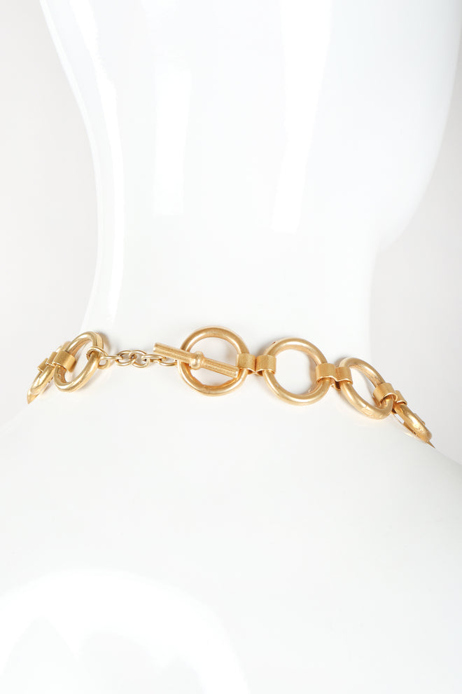 Recess Designer Consignment Vintage Escada Laurél Star Charm Globe 31 Collar Necklace Los Angeles Resale