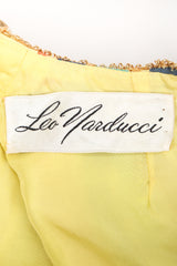 Recess Los Angeles Designer Consignment Vintage Leo Narducci Striped Seersucker Coin Fringe Crop Top & Pant Carnival Set