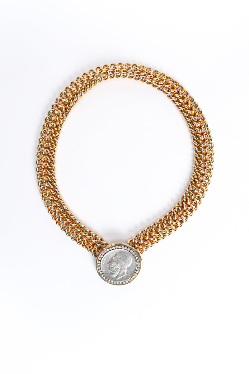 Vintage Les Bernard Greek Coin Chain Collar at Recess Los Angeles
