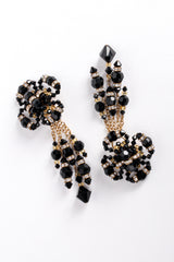 Vintage Les Bernard Crystal Bead Blossom Drop Earrings at Recess Los Angeles