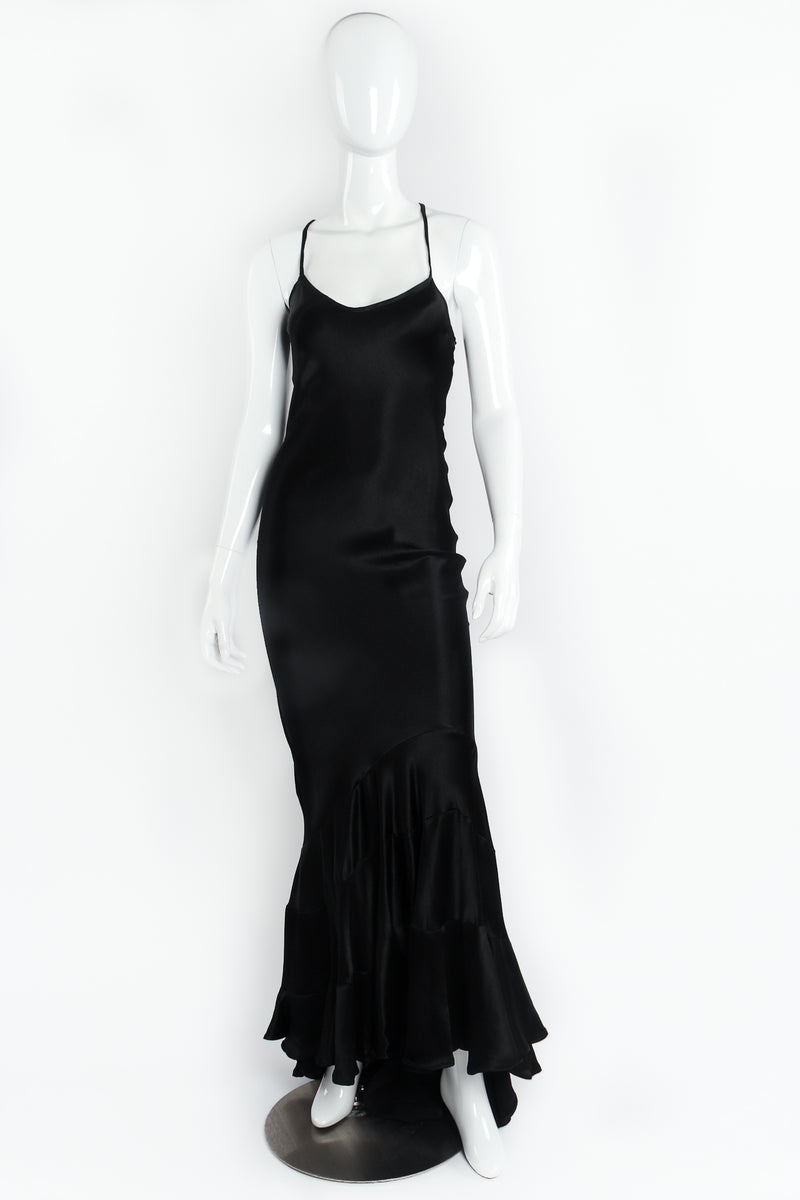 Vintage Les Habitudes Bias-Cut Slip Gown on Mannequin Front at Recess LA