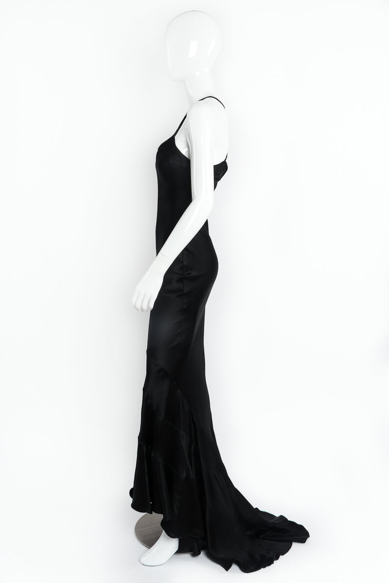 Vintage Les Habitudes Bias-Cut Slip Gown on Mannequin Side at Recess LA