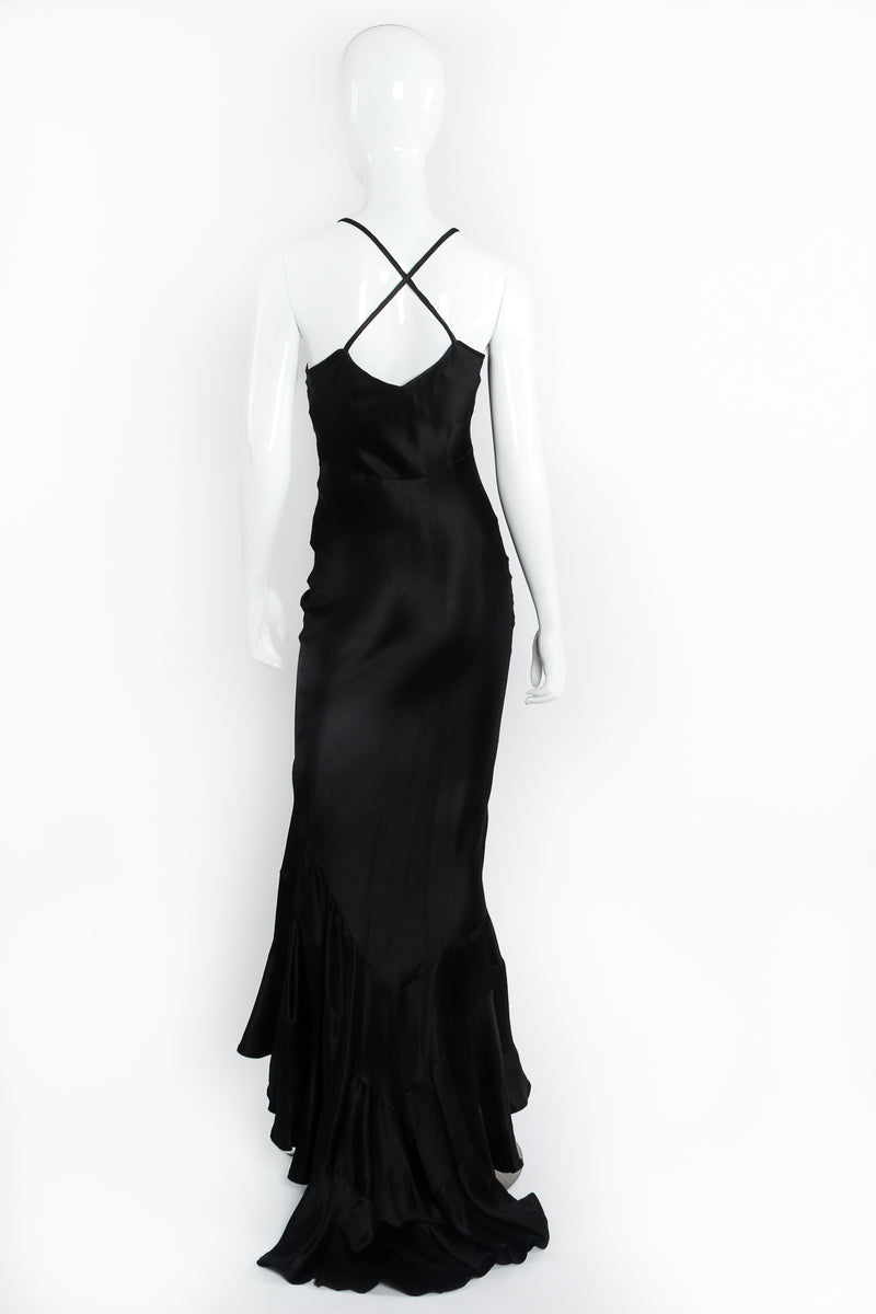 Vintage Les Habitudes Bias-Cut Slip Gown on Mannequin Back at Recess LA
