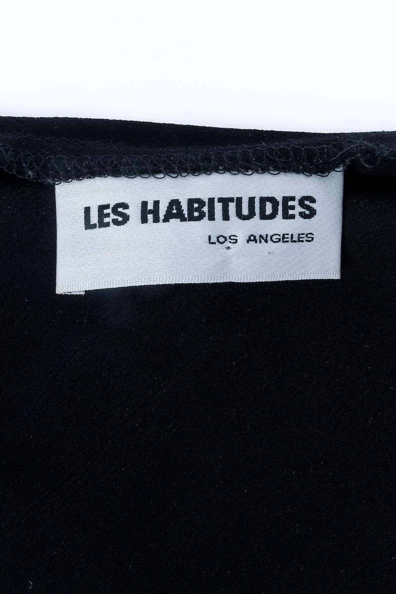 Vintage Les Habitudes Bias-Cut Slip Gown Label at Recess LA