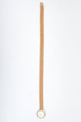 Recess Designer Consignment Vintage Les Bernard Greek Coin Chain Collar Pericles nepikahe Los Angeles Recycled Resale