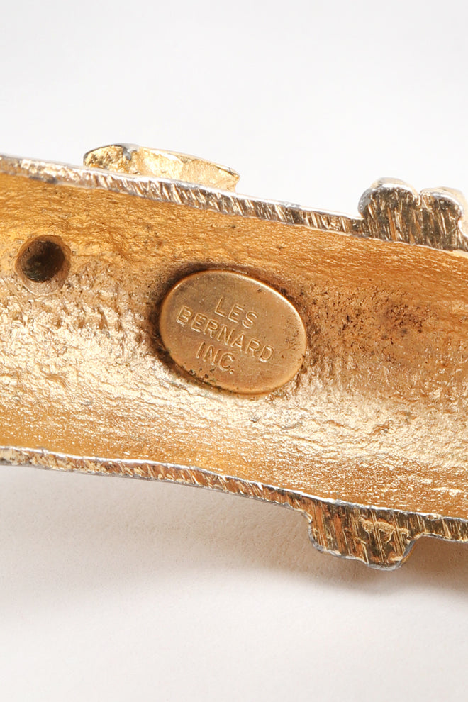Recess Los Angeles Vintage Les Bernard Textured Anchor Cuff Bracelet