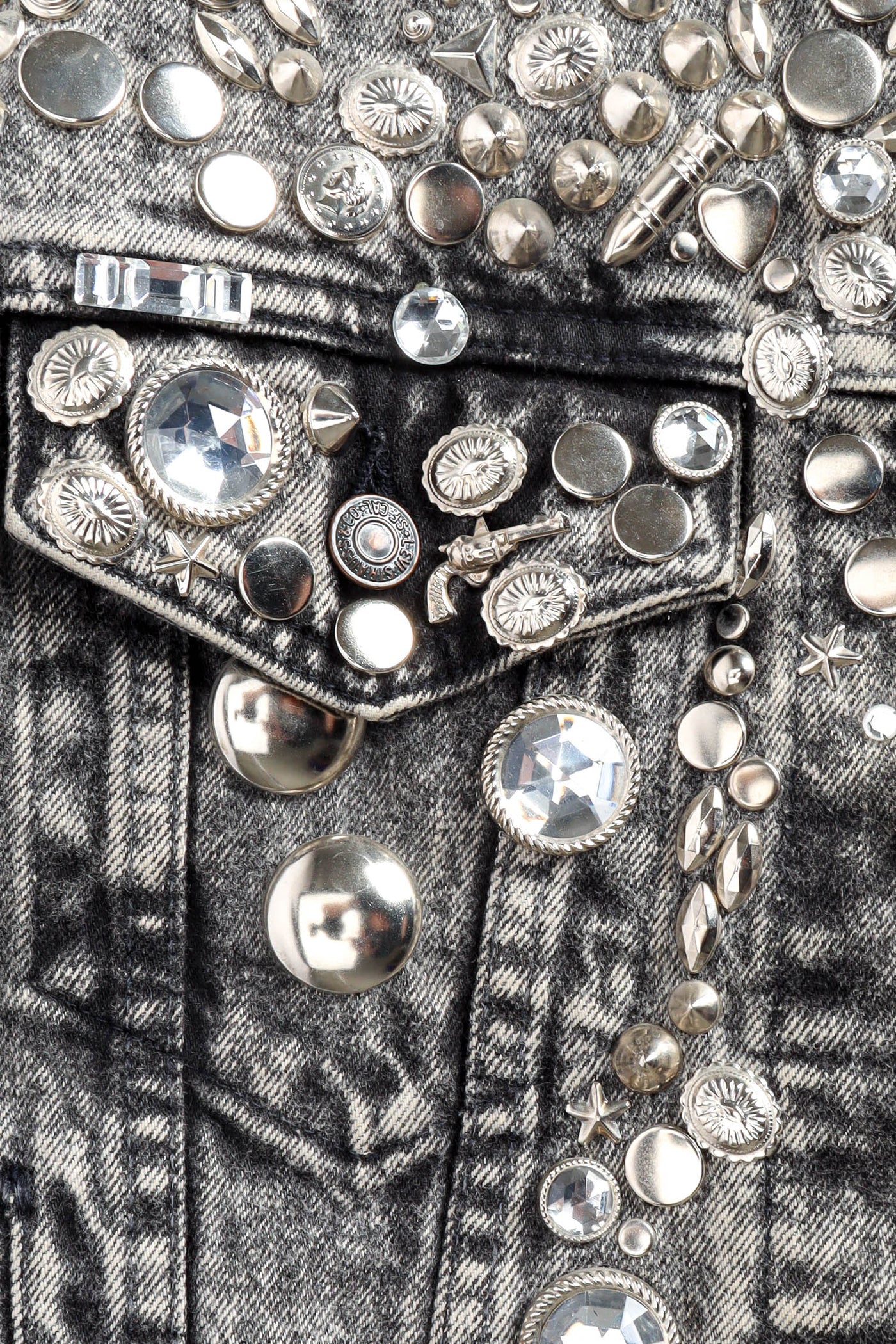 Vintage Levi's Electric Multi-Studded Denim Jacket – Recess