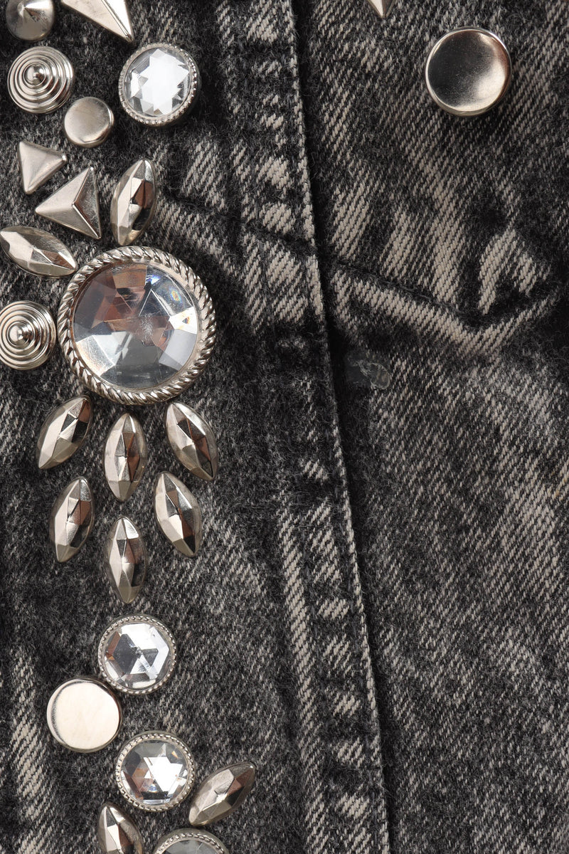 Vintage Levi's Electric Multi-Studded Denim Jacket stud/stone detailing @ Recess LA
