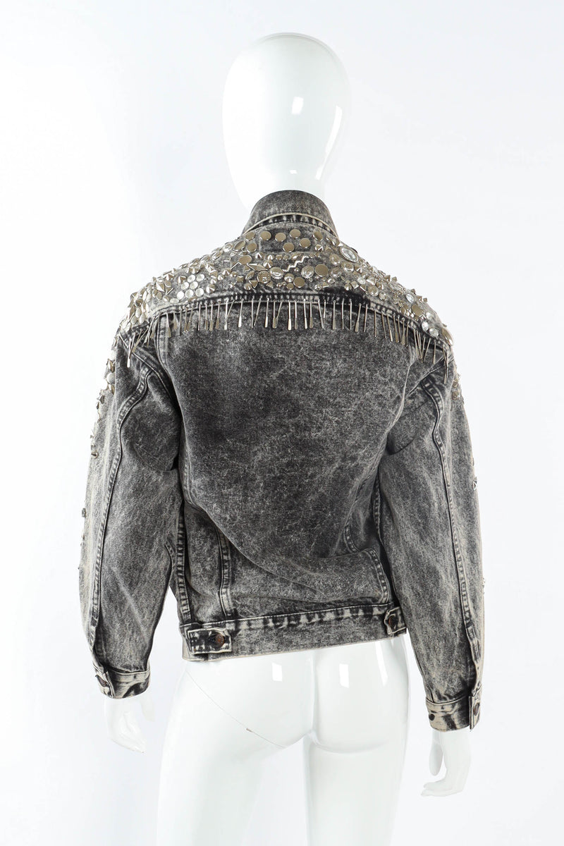 Vintage Levi's Electric Multi-Studded Denim Jacket full mannequin back  @ Recess LA