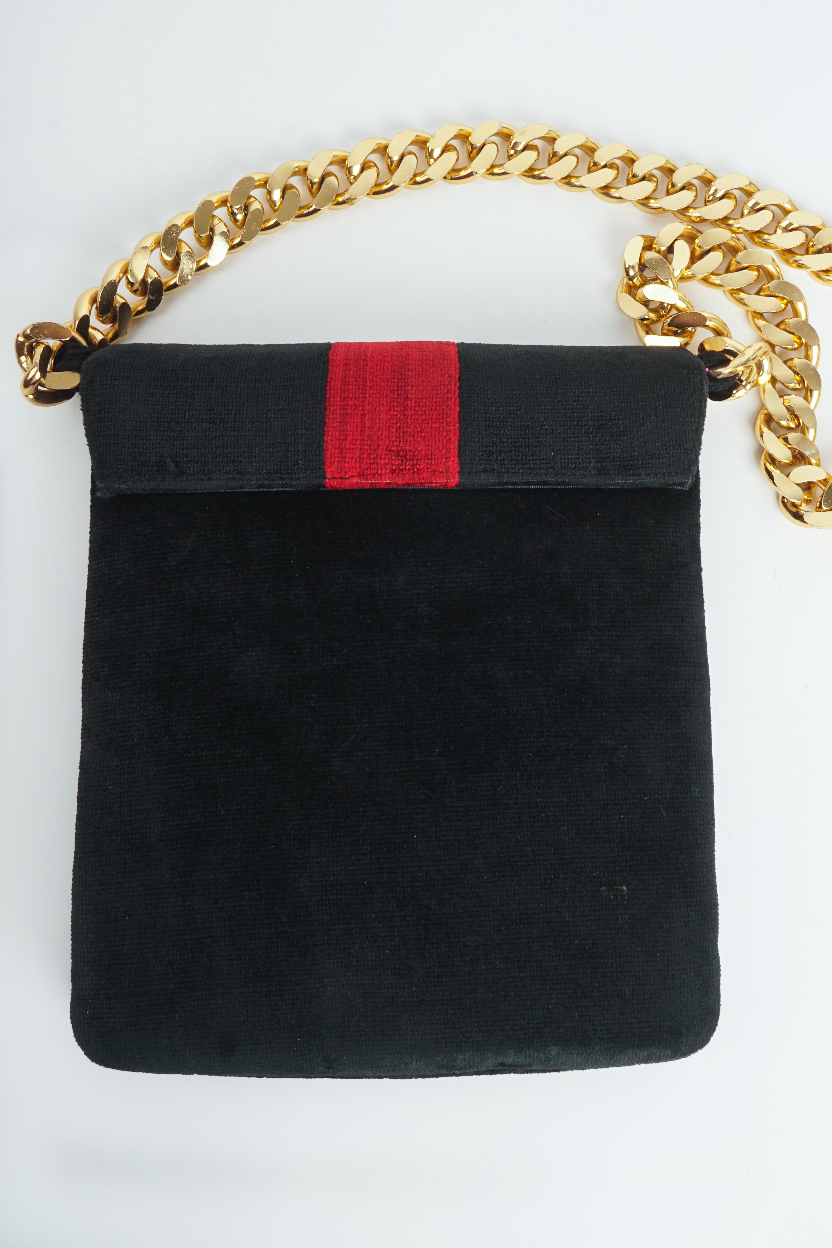 VIntage Lewis Chenille Stripe Chain Bag Back at Recess Los Angeles
