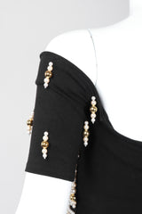 Recess Los Angeles Vintage Complice Off-The-Shoulder Pearl Explosion Stretch Tee Top 