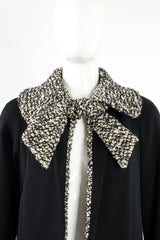 Vintage Lilli Ann Bouclé Trim Bow Jacket on mannequin bow at Recess Los Angeles