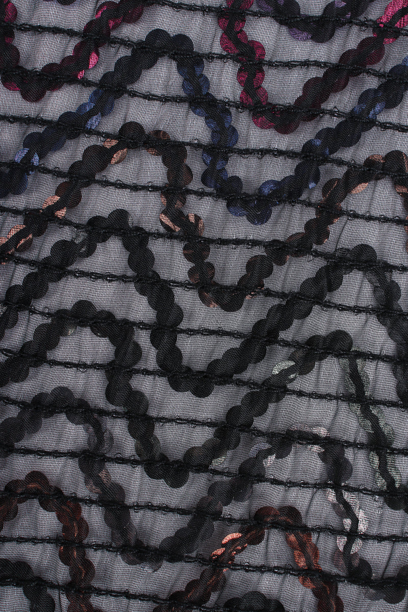 Vintage Lilli Diamond Swirl Sequin Sheer Jacket reverse fabric @ Recess LA