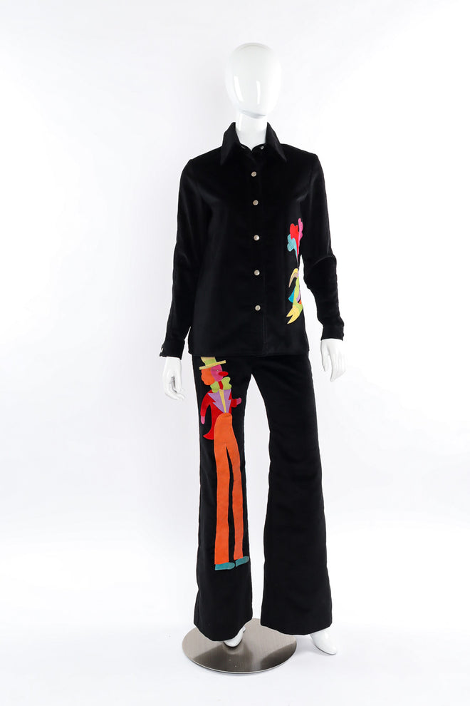jacket and pant set by Lillie Rubin mannequin front @recessla