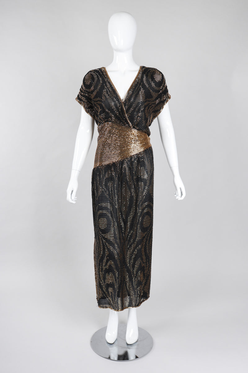 Lillie Rubin Vintage Beaded Evening Dress